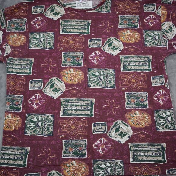 Extra Elements Womens Shirt 4X Multicolor Knit Crew Neck Pullover T Shirt - Picture 9 of 16